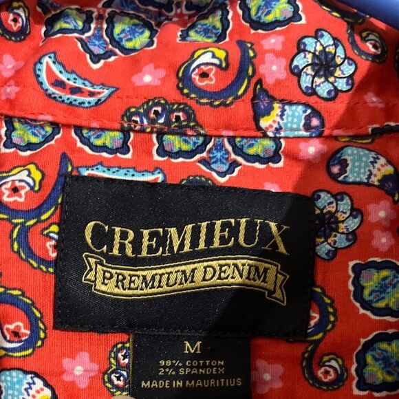 Cremieux Premium Denim Men’s Multi Paisley & Floral Print Button Down Shirt Sz-M - Picture 4 of 6